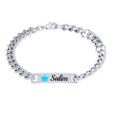 Baby Silver Plaque Bracelet