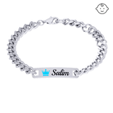 Baby Silver Plaque Bracelet