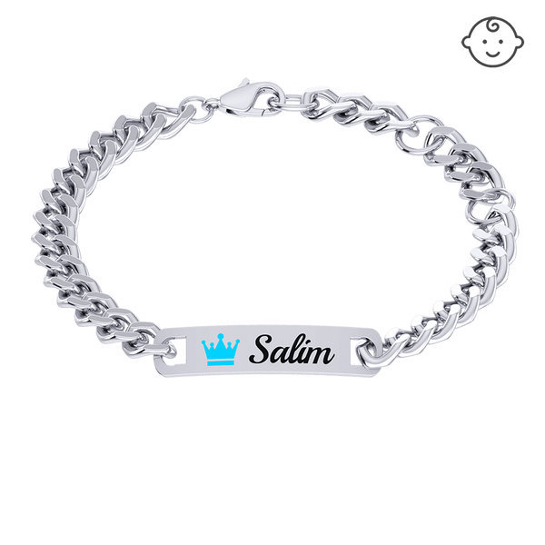 Baby Silver Plaque Bracelet