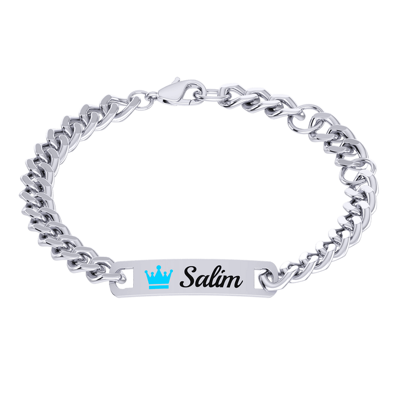 Baby Silver Plaque Bracelet