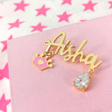 Baby Name Silver Brooch