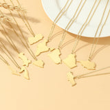 Country Map Necklace