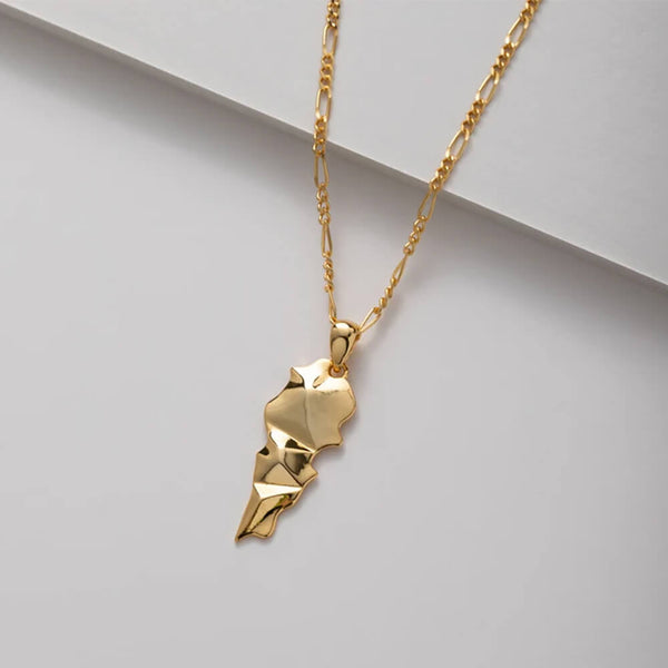 Lebanon 3D Map Necklace