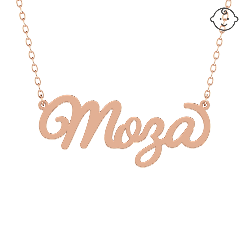 Baby Kids Name Gold 18K Necklace