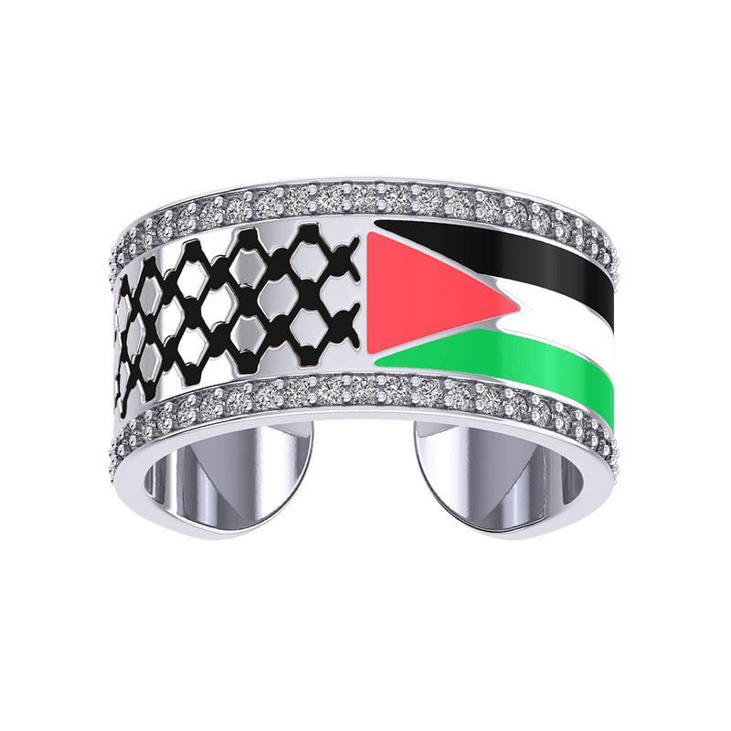 Palestine Flag Kufiya Ring