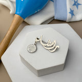 Baby Arabic Name Silver Brooch