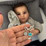 Baby Arabic Name Silver Brooch