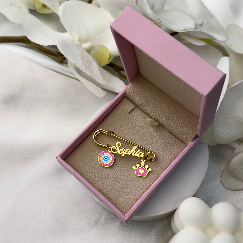 Baby Name Gold 18K Pin