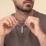 Flat Bar Men's Necklace