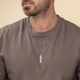 Flat Bar Men's Necklace