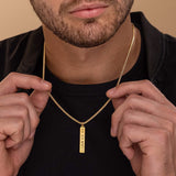 Flat Bar Men's Necklace