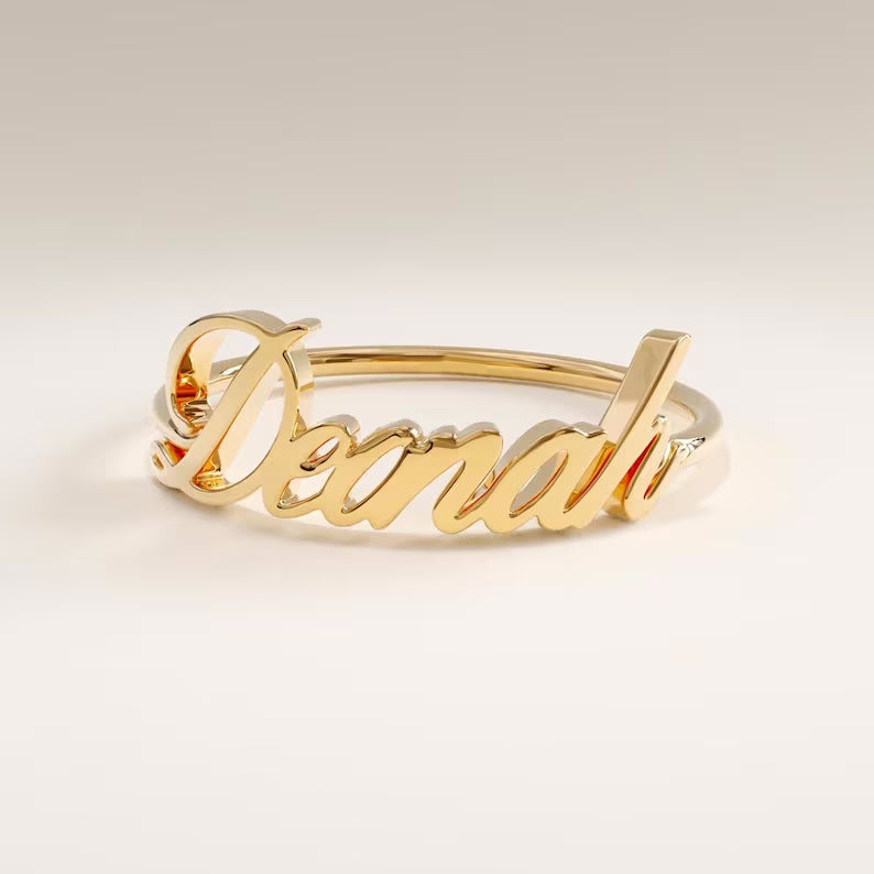 Custom Name Women's Ring