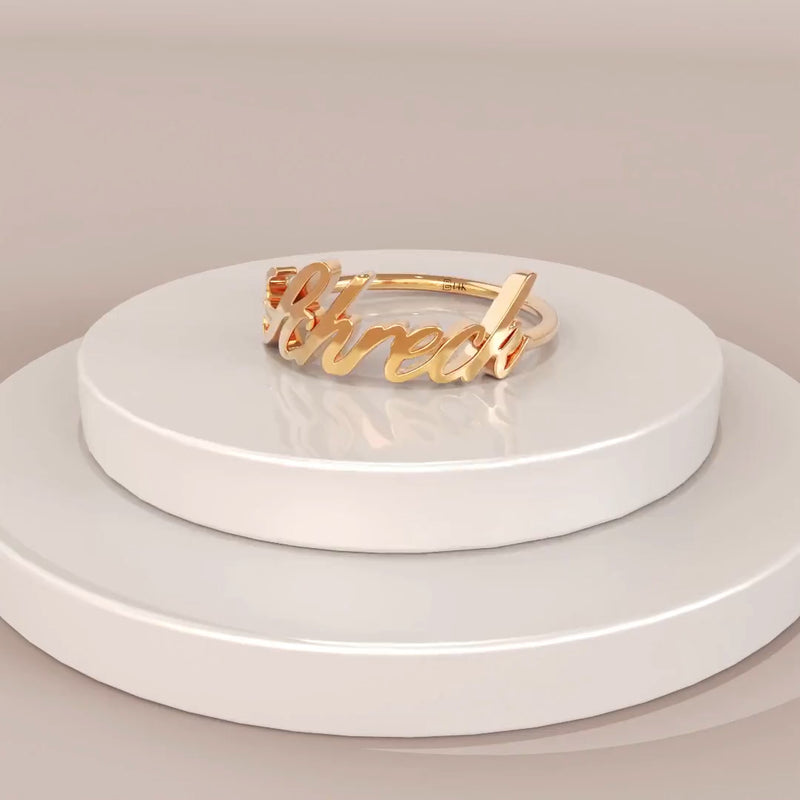 Custom Name Women's Ring