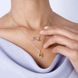 Heart Hands Diamond Necklace