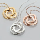 Interlocked Round Hoops Necklace