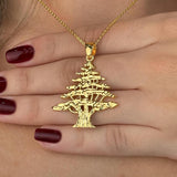 Lebanon 3D Cedar Tree Necklace - For Woman