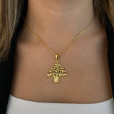 Lebanon 3D Cedar Tree Necklace - For Woman