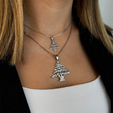 Lebanon 3D Cedar Tree Necklace - For Woman