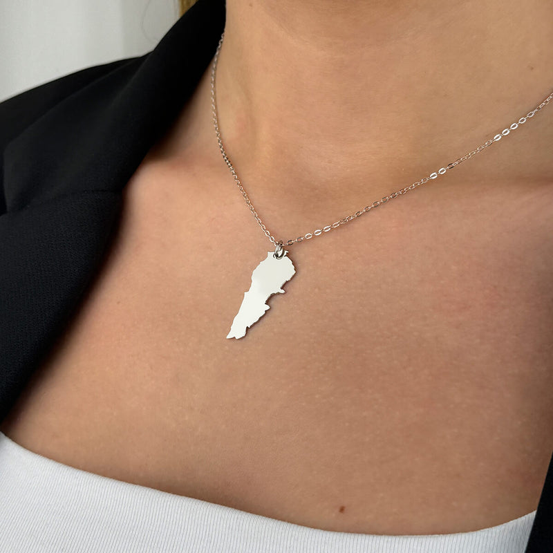 Lebanon Map Necklace