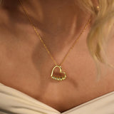 Love Heart Name Rings Necklace