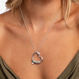 Love Heart Name Rings Necklace