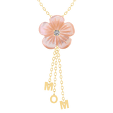 MOM Pearl Flower Gold 18K Necklace