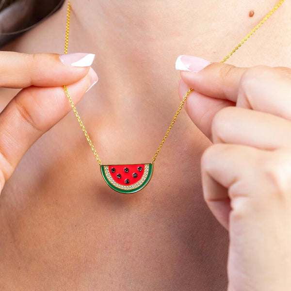 Palestine Watermelon Necklace