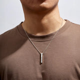 Cubic 3D Bar Men's Necklace