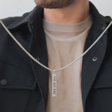 Custom Flat Bar Men's Necklace