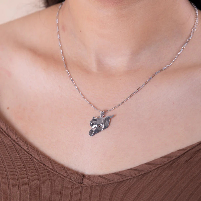 Syria 3D Map Necklace