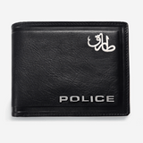 Police Metal Bi-Fold Wallet Wallets Silver Name - Pegor Jewelry