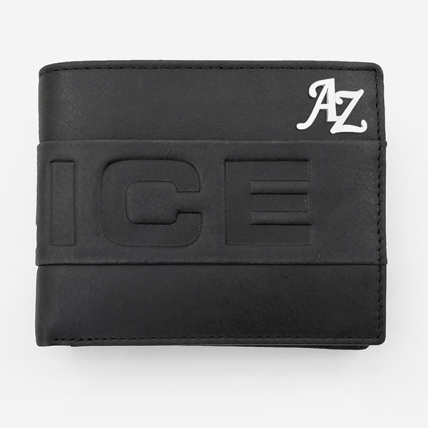 Police Infiniti Bi-Fold Wallet Wallets Black / Silver Initials - Pegor Jewelry