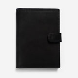 Black Leather Passport Holder Passport Holder Classic - Pegor Jewelry