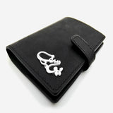 Black Leather Passport Holder Passport Holder - Pegor Jewelry